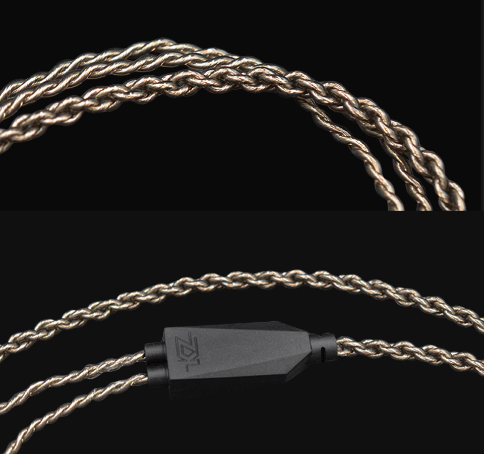 Vylepsujici kabel medeny pro sluchatka KZ zs5 atd.